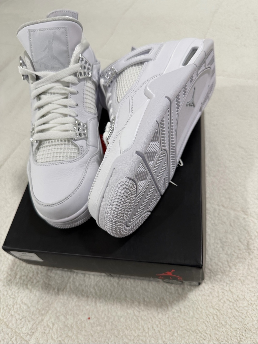 Jordan Men's White High-Top Sneakers - Picture 2 of 3